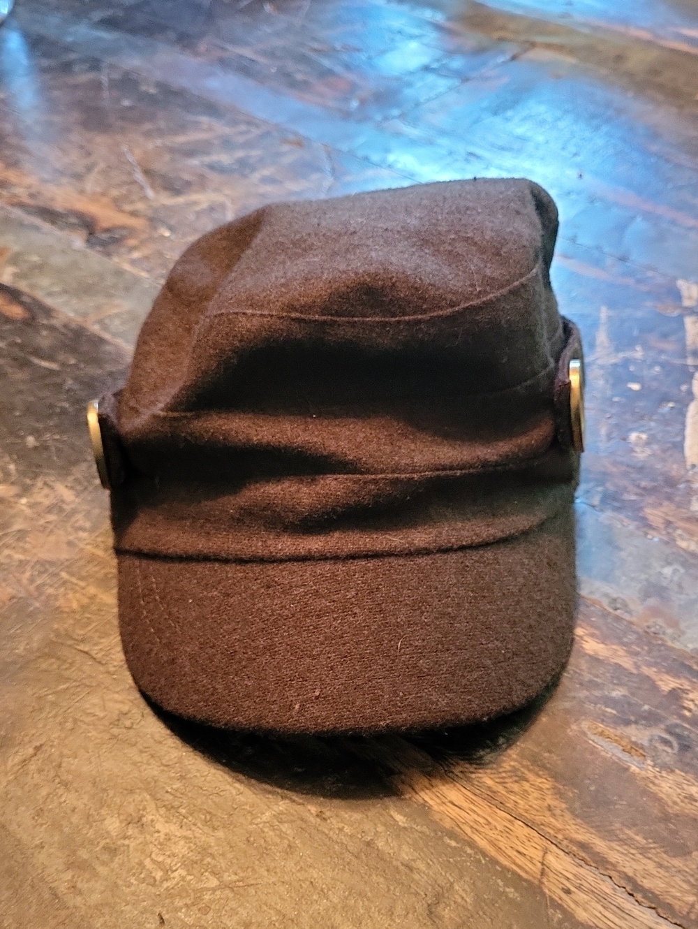 Womens Brown Military Cadet Cap